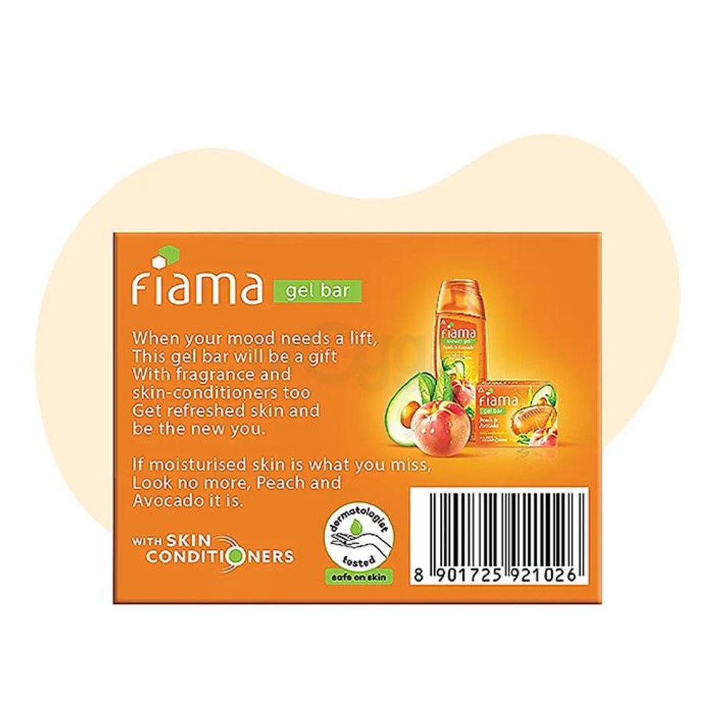 Fiama Moistured Skin Gel Bar with Peach & Avocado  
