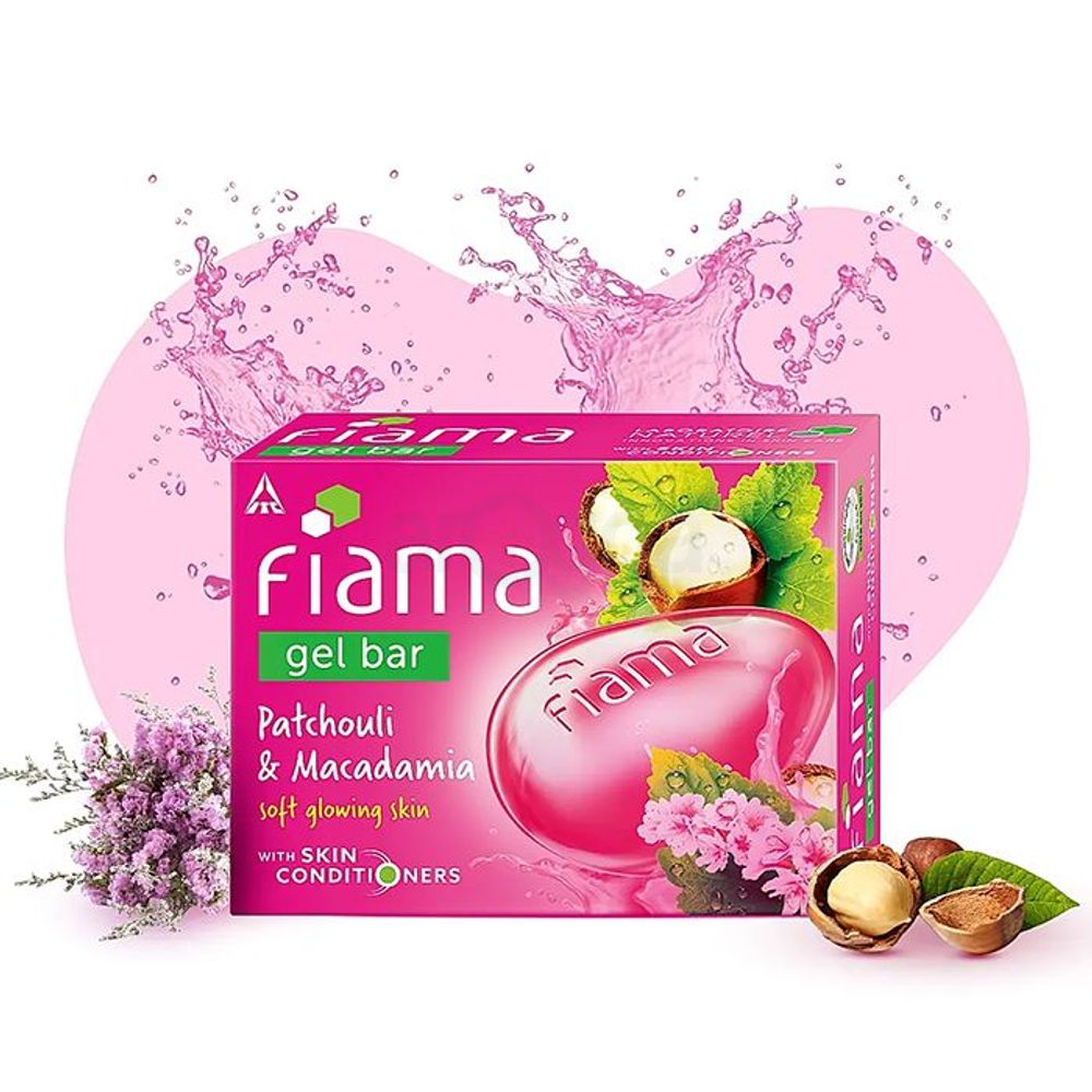 Fiama Soft Glowing Skin Gel Bar with Patchouli & Macadamia  
