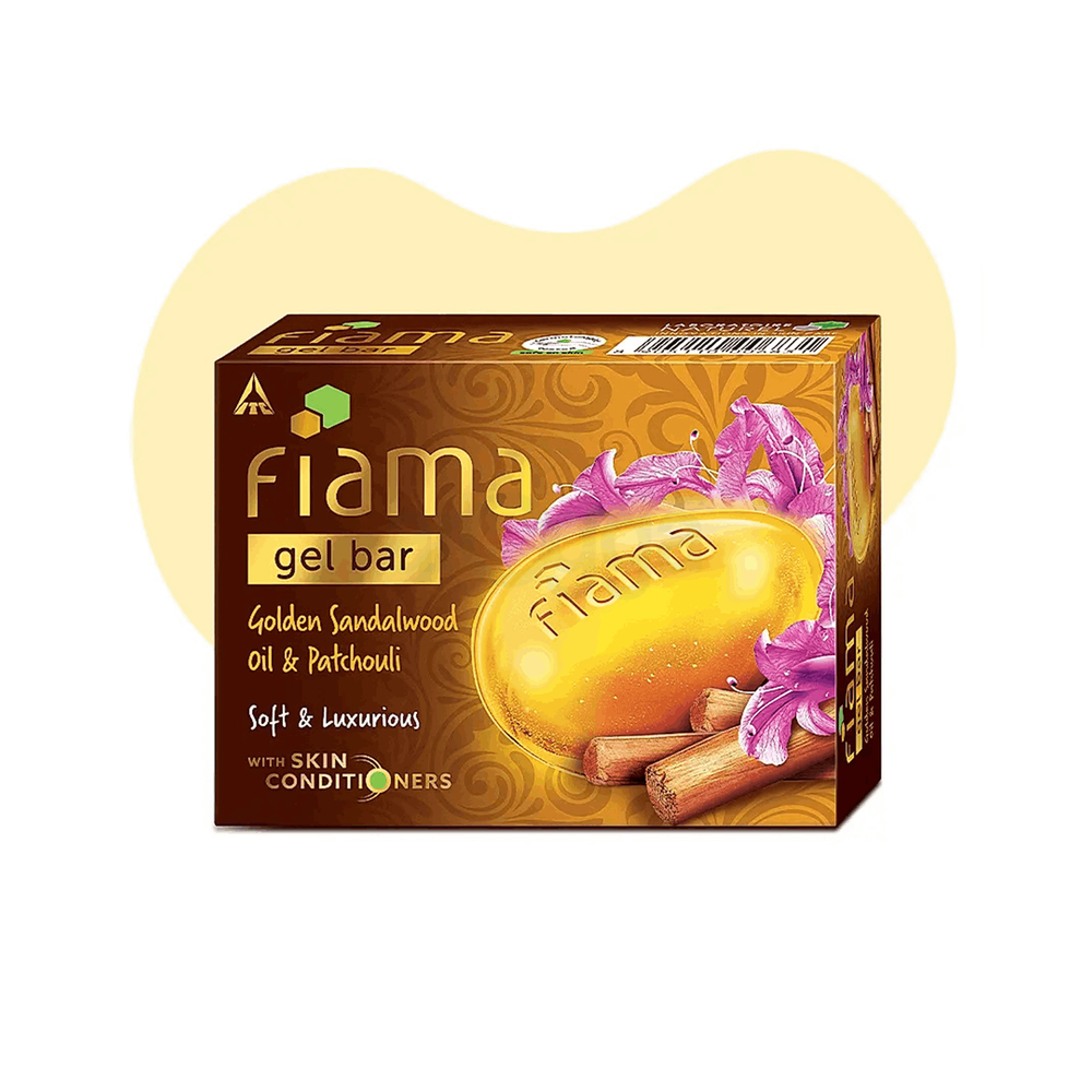 Fiama Soft & Luxurious Gel Bar with Golden Sandalwood Oil & Patchouli  