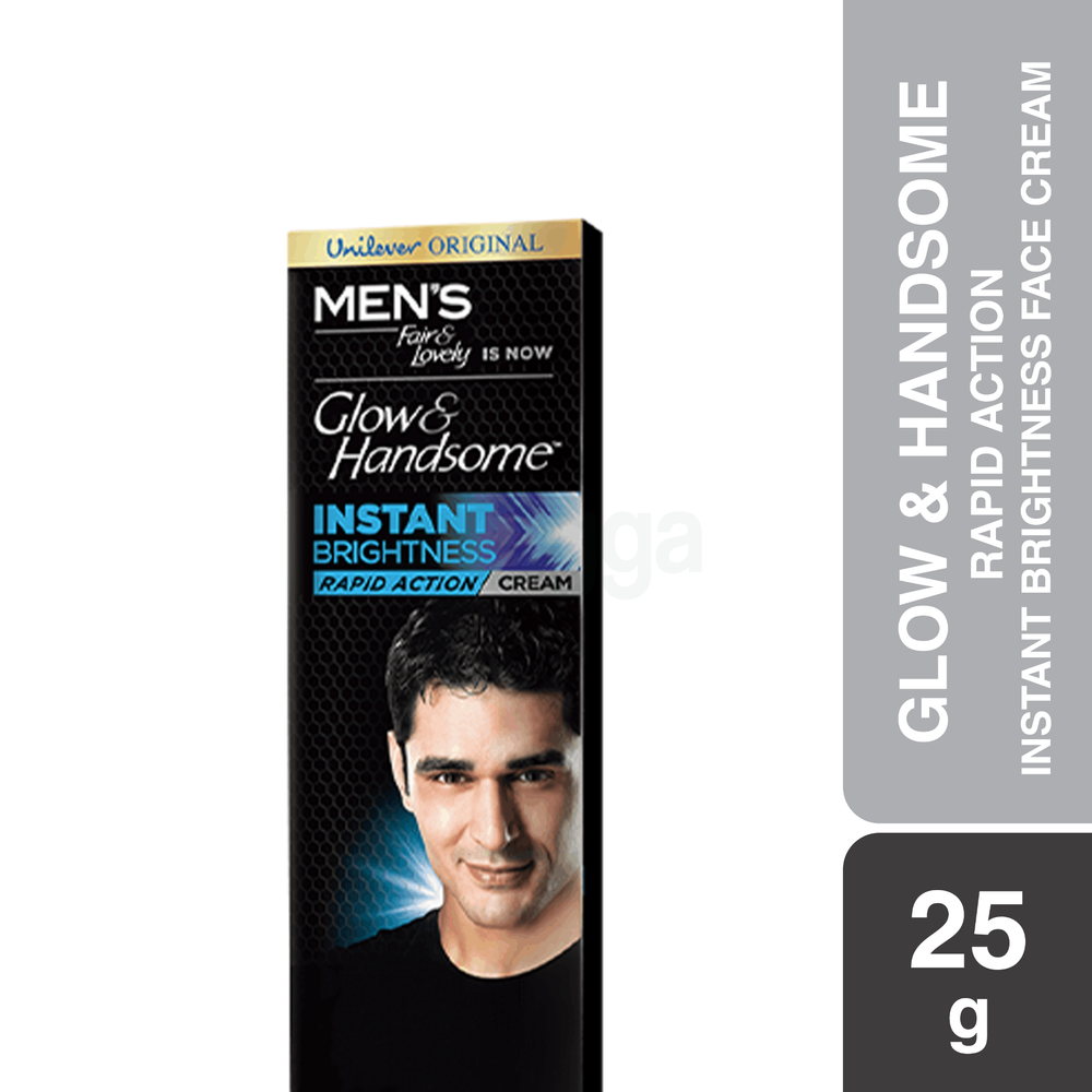 Glow & Handsome Face Cream Rapid Action Instant Brightness 25g  