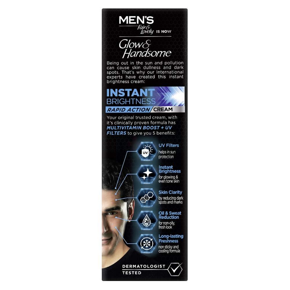 Glow & Handsome Face Cream Rapid Action Instant Brightness 25g  