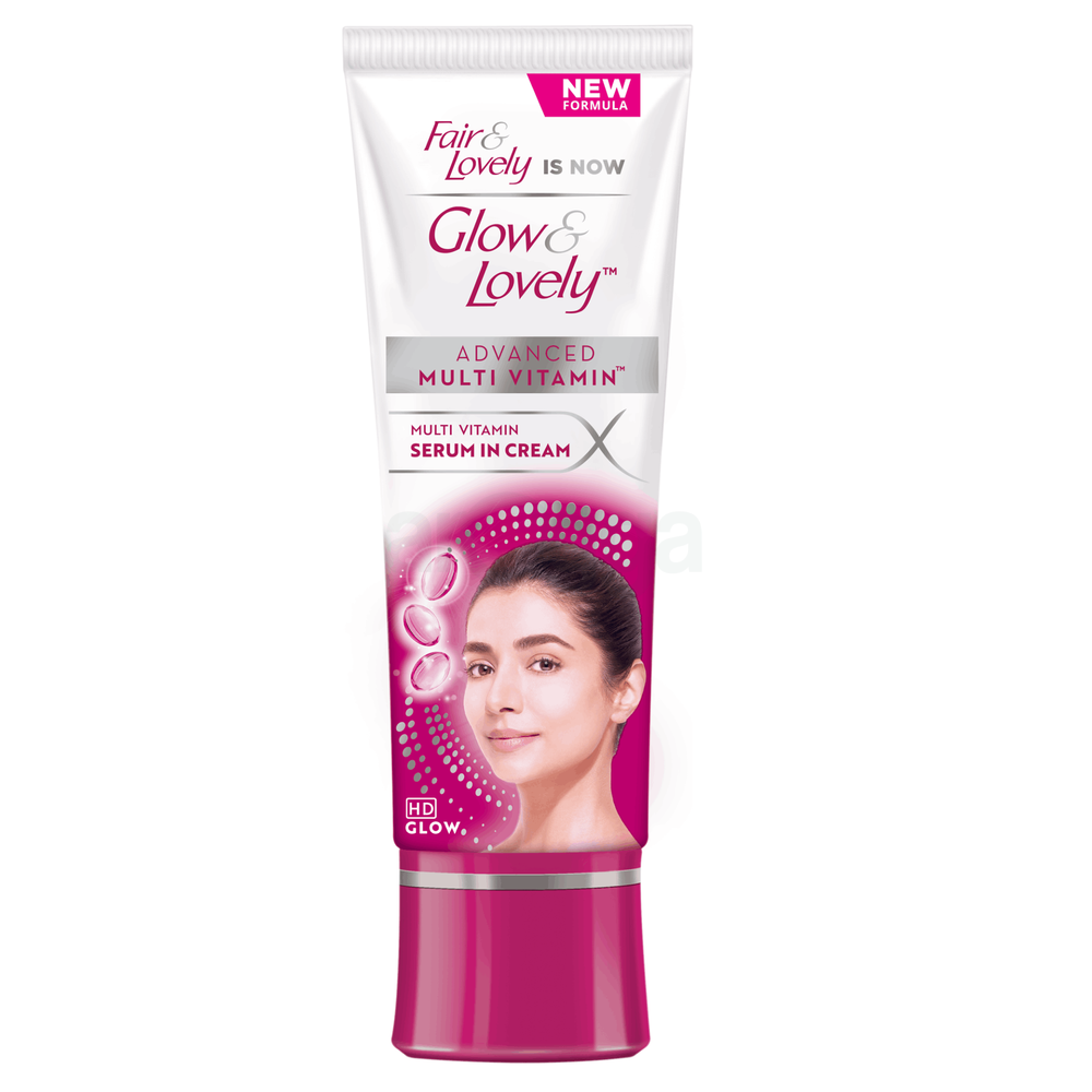 Glow & Lovely Skin Cream Multivitamin 47gm (Glow & Lovely Facewash Bright Glow 20g Free)  