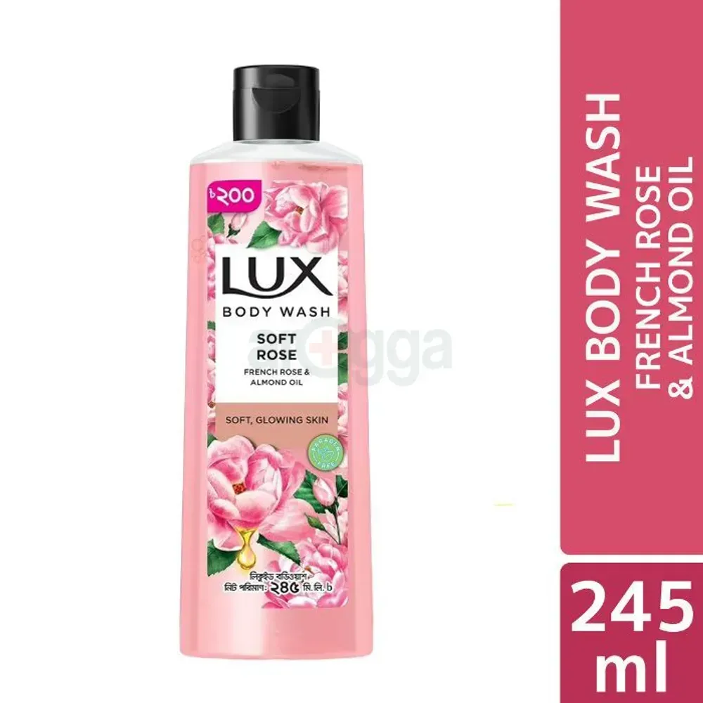 Lux Body Wash French Rose and Almond Oil for Soft Skin 245ml  