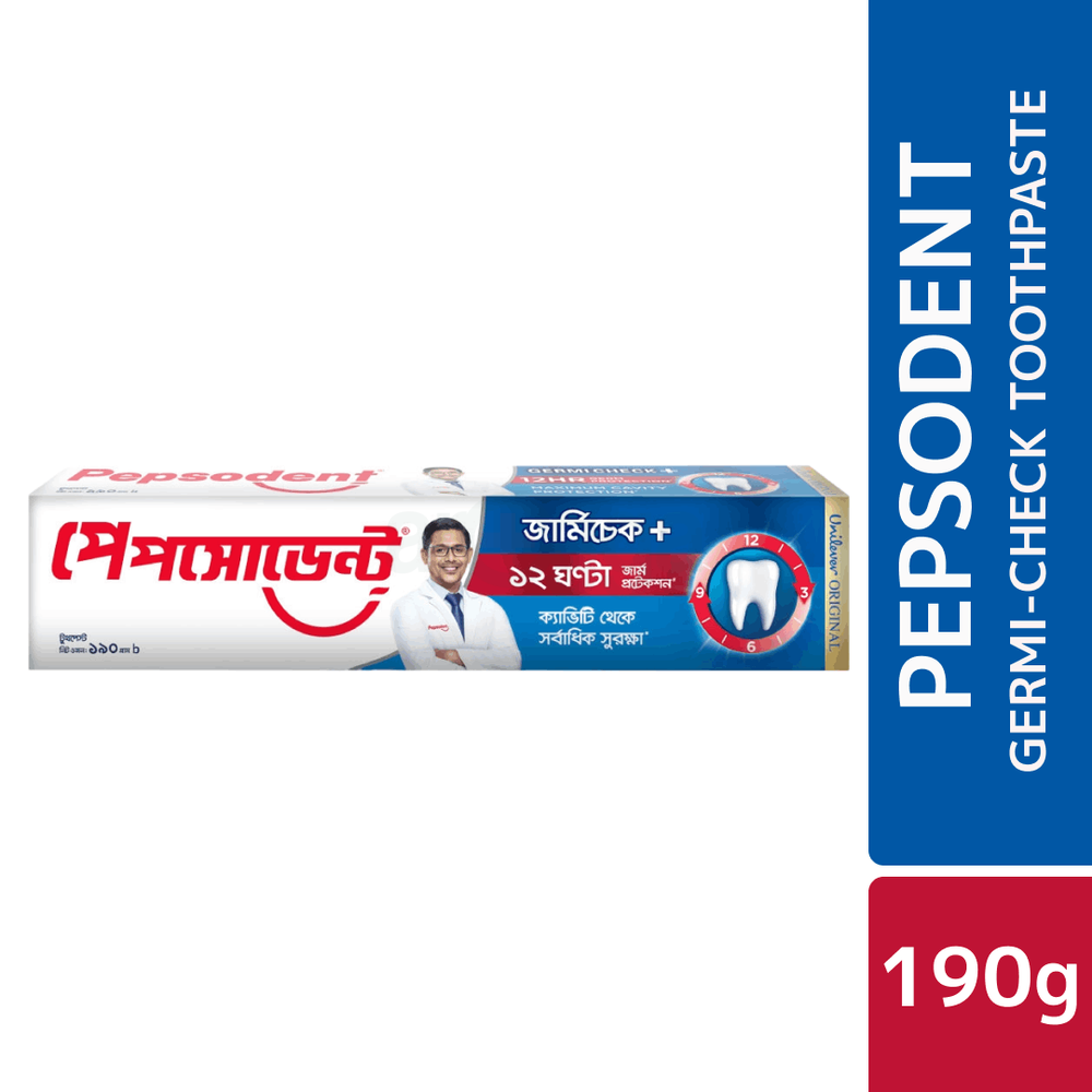 Pepsodent Toothpaste Germi Check 190g (Free Pepsodent Sensitive Expert Professional 15g)  