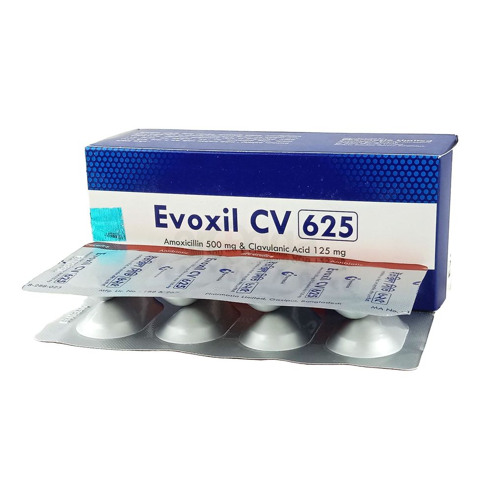 Evoxil CV 500mg+125mg Tablet