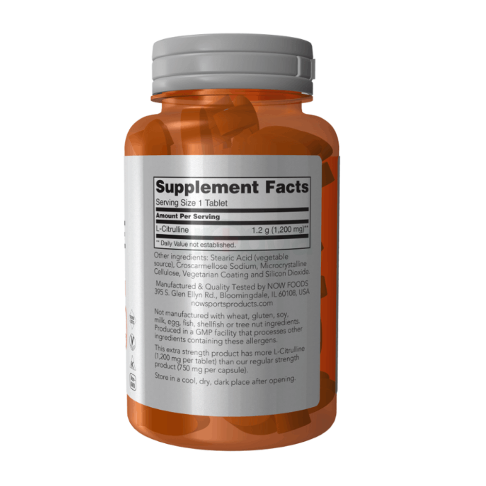 Now Sports L-Citrulline 1200mg 120 Tablets  