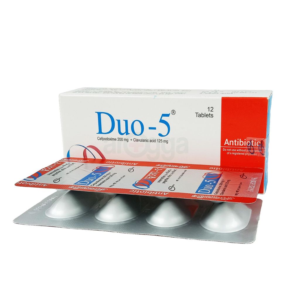 Duo-5 200mg+125mg Tablet