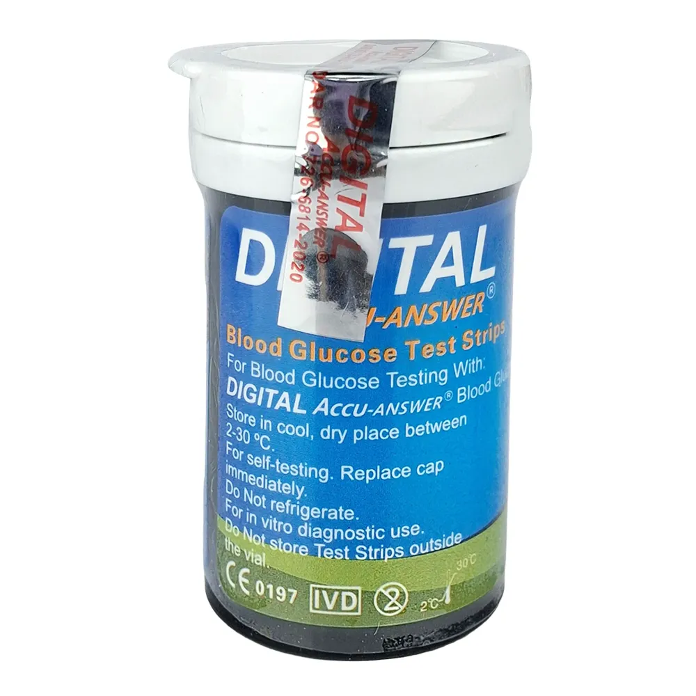 Digital Accu-Answer Blood Glucose Strip 50's Pack  