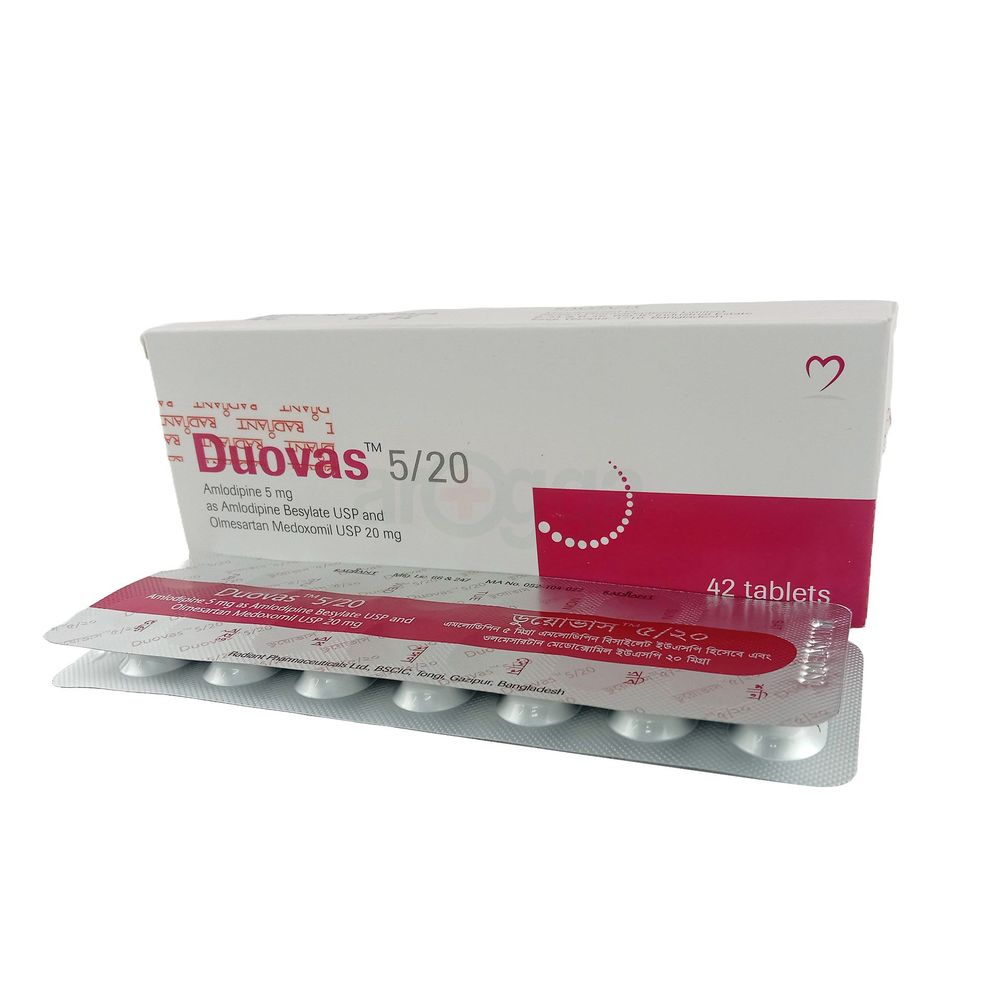 Duovas 5/20 5mg+20mg Tablet