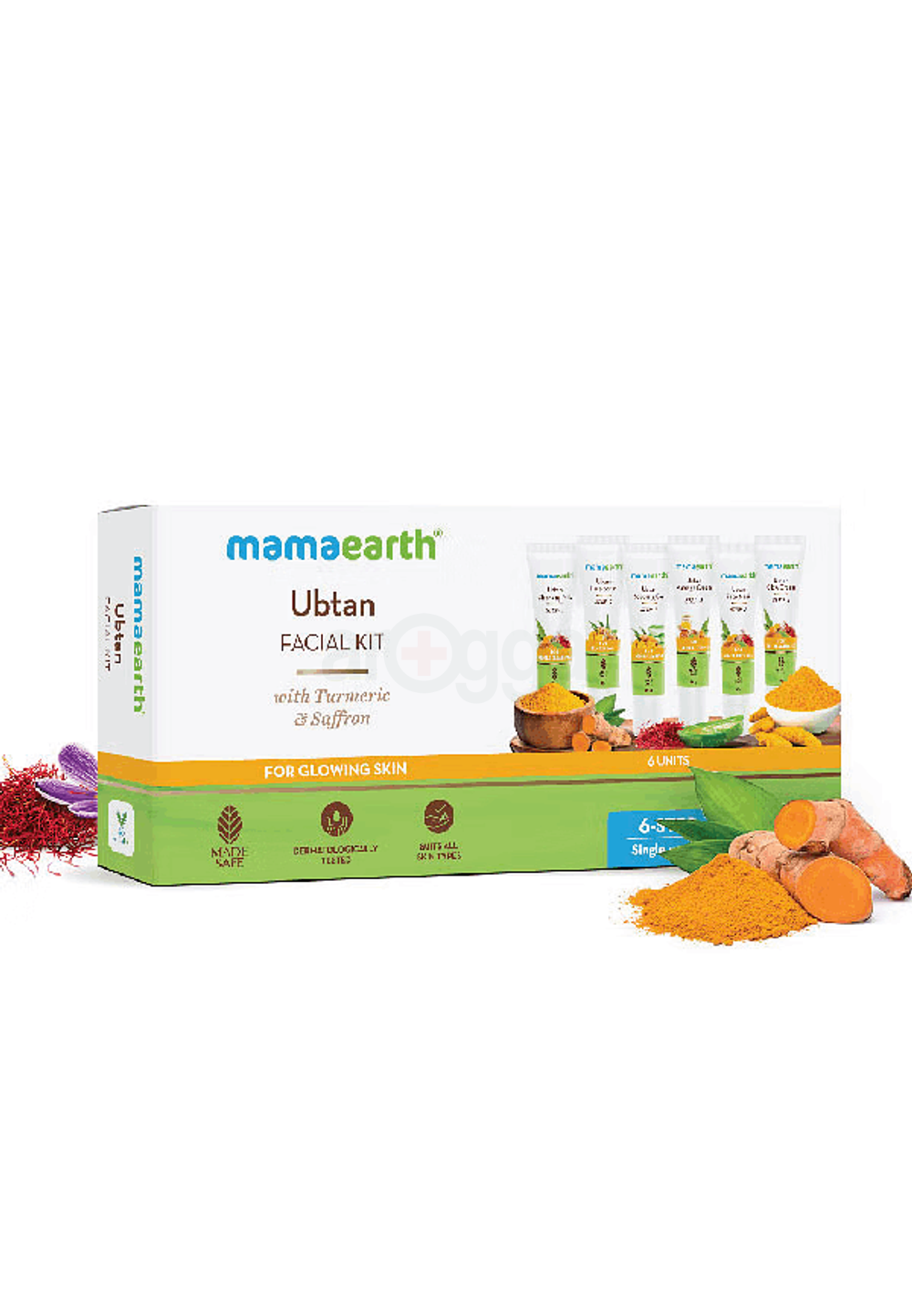 Mamaearth Ubtan Facial Kit With Turmeric & Saffron (6 -Step Facial Kit)  