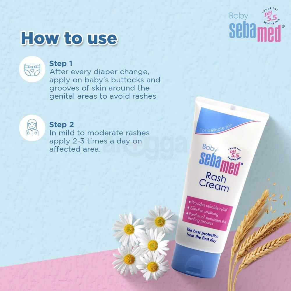 Baby Sebamed Rash Cream for Rashes with Panthenol (Made in Germany)  