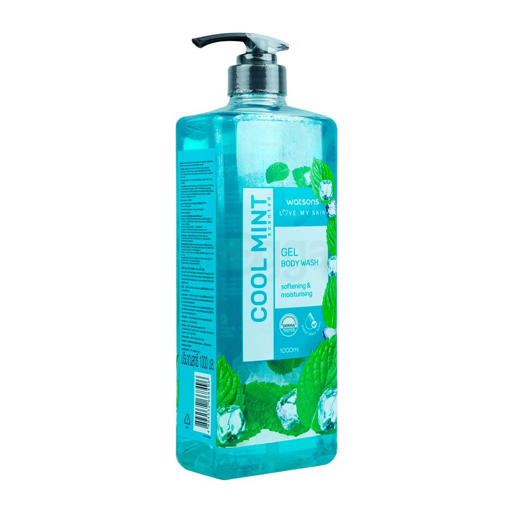 Watsons Love My Skin Cool Mint Scented Body Wash Gel with Added Moist Active  
