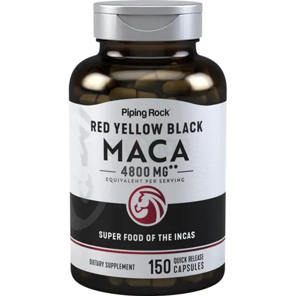 Piping Rock Maca Root Capsules 4800mg 150 Capsules 4800mg Capsule