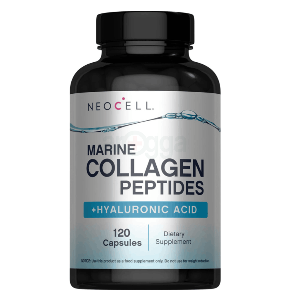 NeoCell Marine Collagen Peptides with Hyaluronic Acid 120 Capsules  