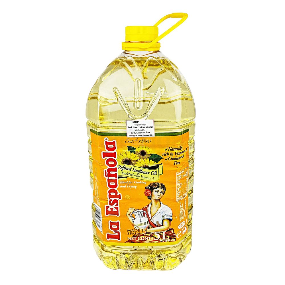 La Espanola Sunflower Oil Made In Spain - 5Ltr  
