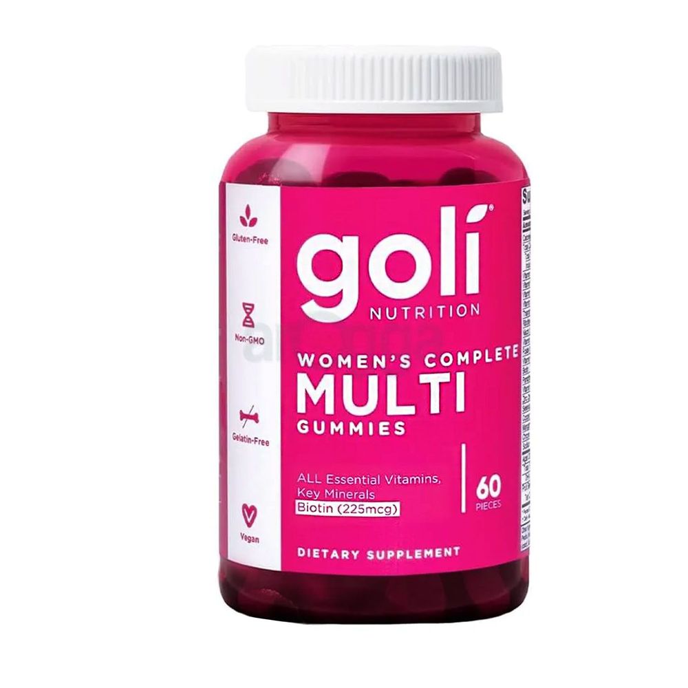 Goli® Women’s Multivitamin Gummies - 60 Count - All 13 Essential Vitamins, and Key Minerals - Kosher, Gluten-Free, Vegan, and Non-GMO.  