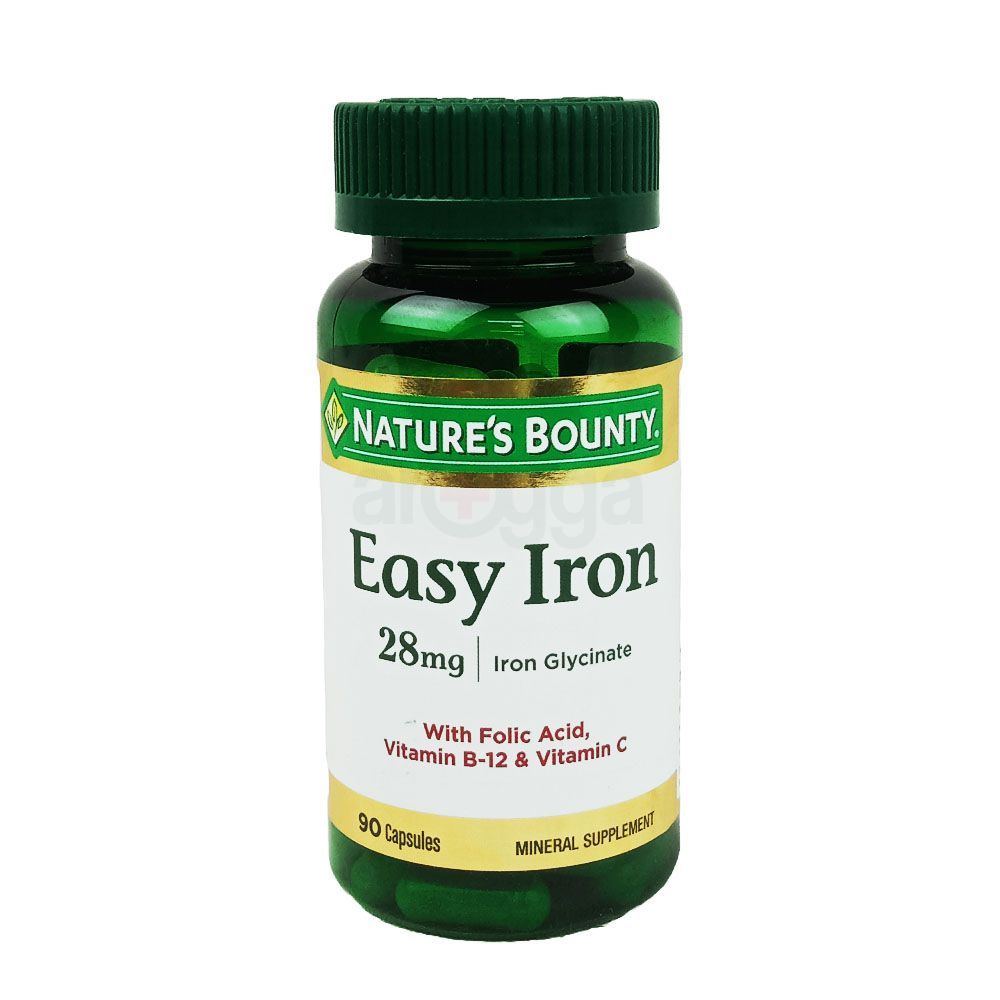 Nature's Bounty Gentle Iron 28gm 90 Capsules  