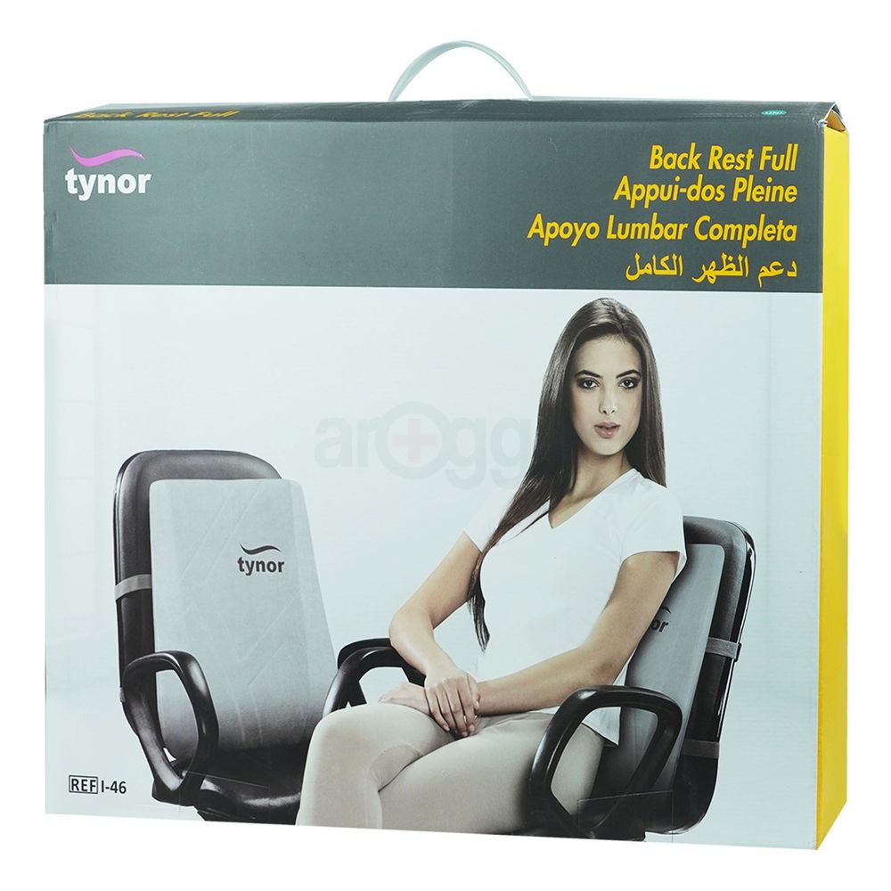 Tynor Back Rest for Car/Chair (Washable)  