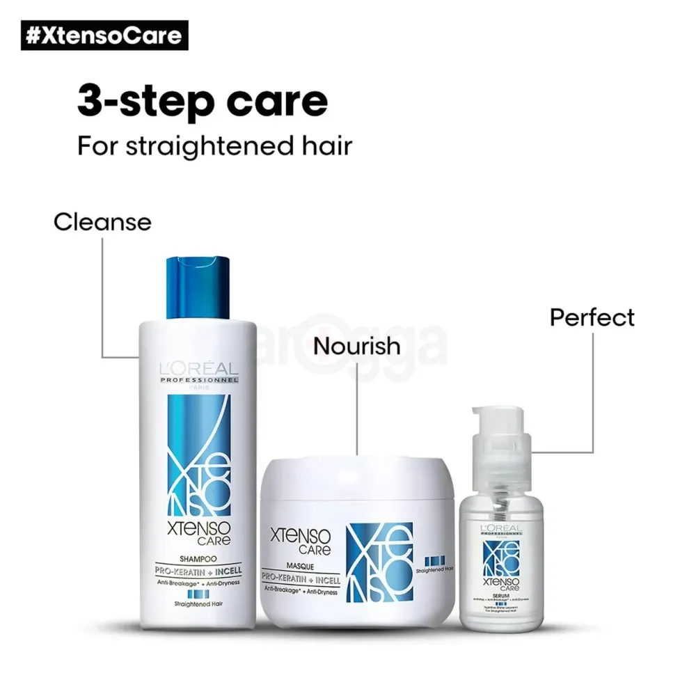 Loreal Paris Professionnel Xtenso Care Masque Hair Cream For Straightened Hair with Keratin Repair+Anti-Dryness  