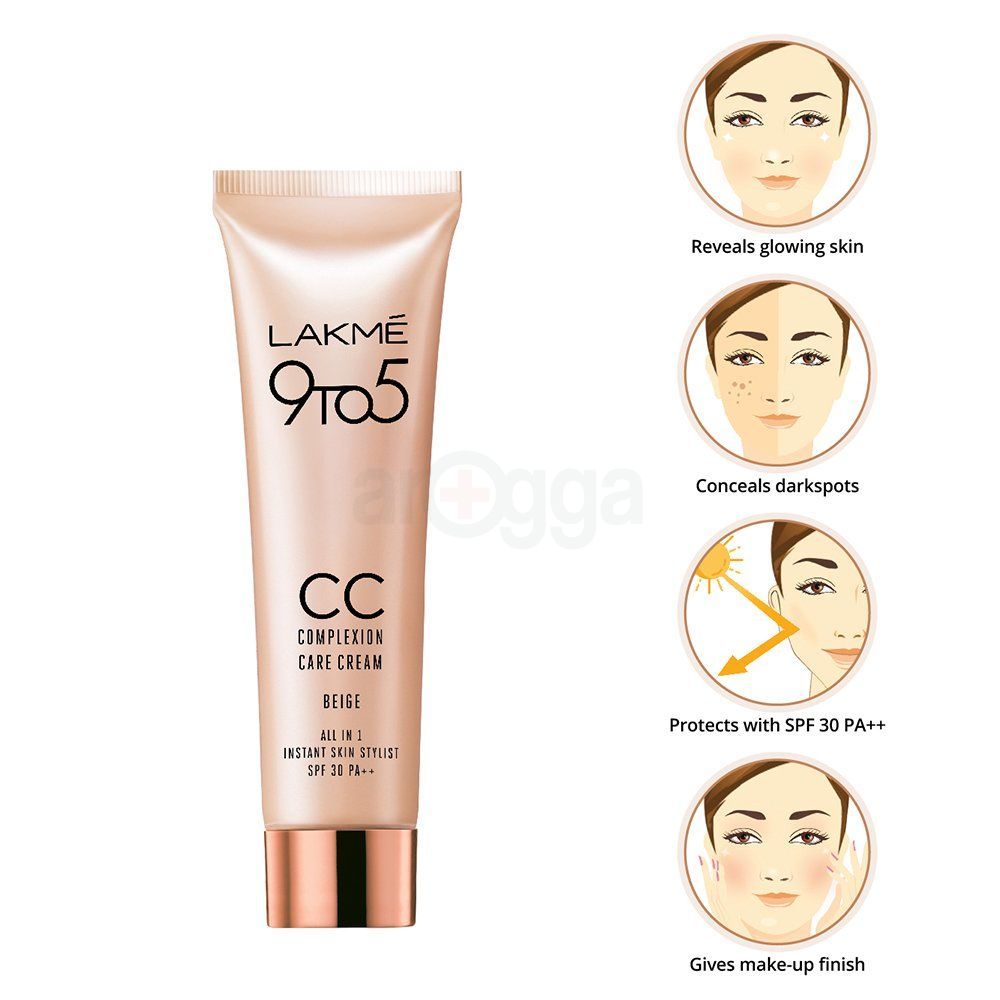 Lakme 9 to 5 CC Complexion Care Cream (Shade- 01 Beige)  