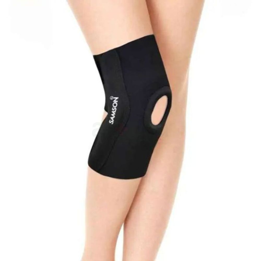 Samson NE-0603 Elastic Knee Support Open Patella & Hinges  
