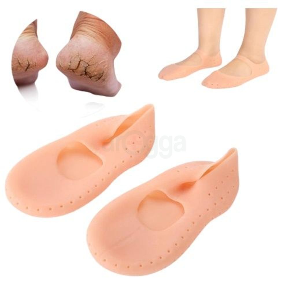 Smiling Foot Anti Crack Full Length Silicone Protector Moisturizing Silicone Socks  