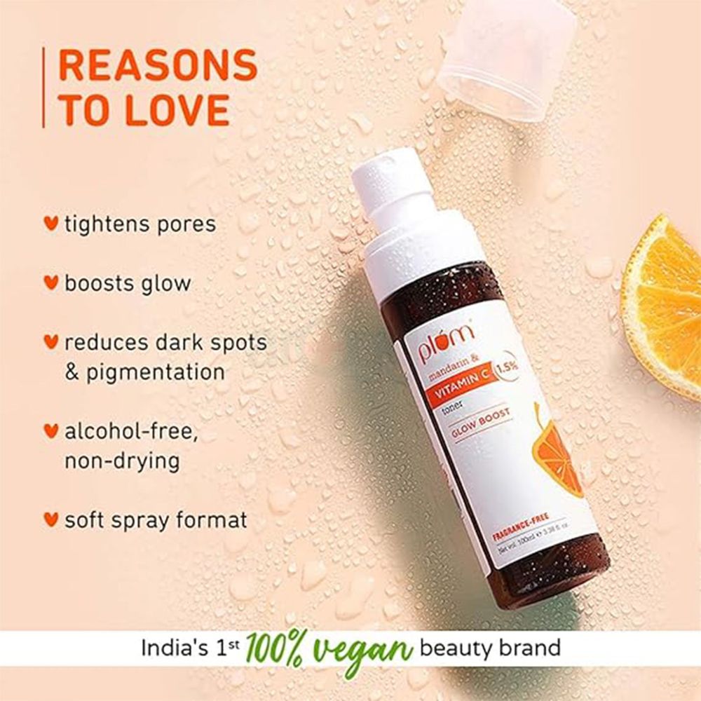 Plum 1.5% Vitamin C Toner with Mandarin for Glowing Skin  