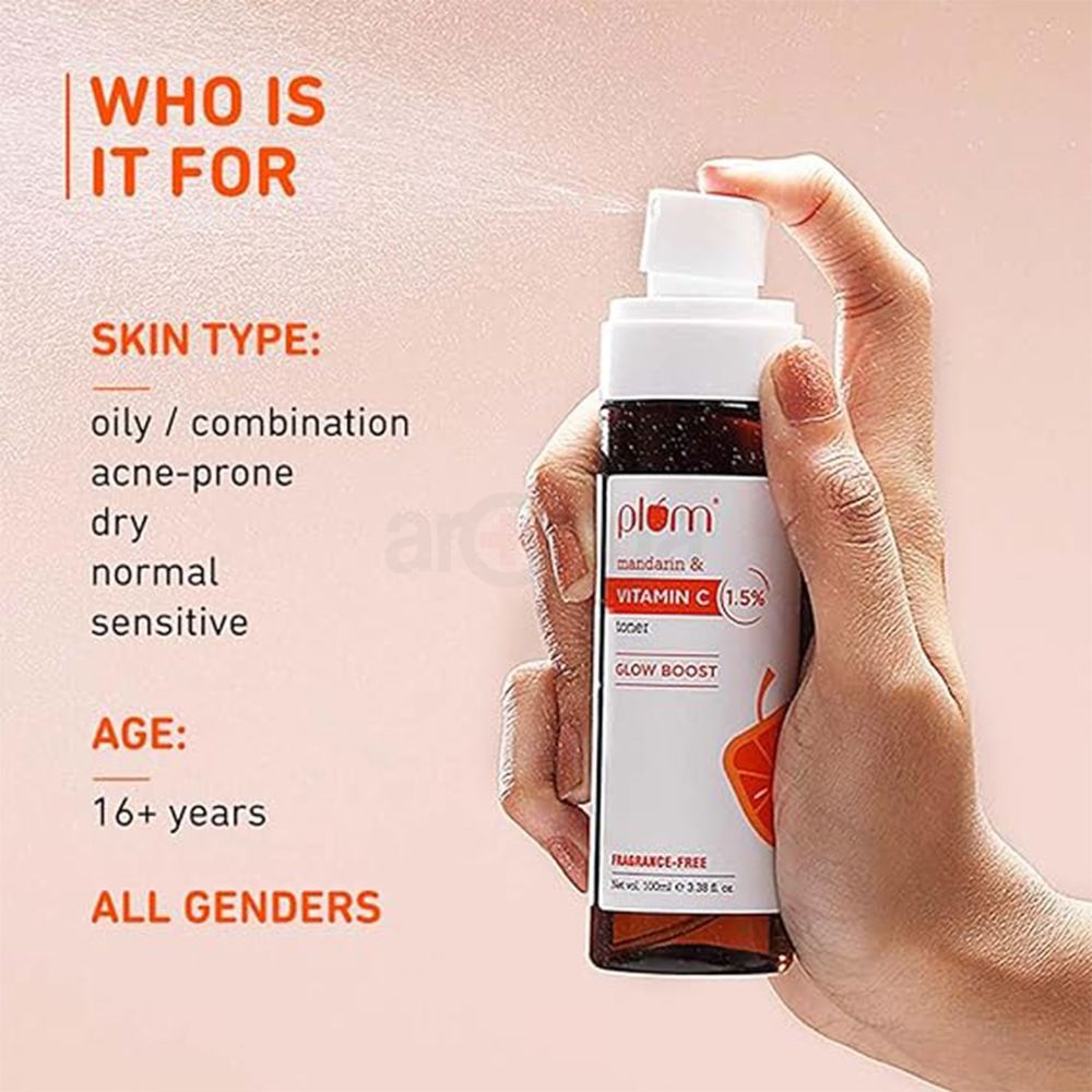 Plum 1.5% Vitamin C Toner with Mandarin for Glowing Skin  