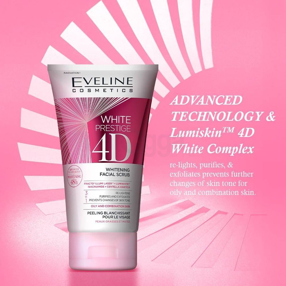 Eveline Cosmetics White Prestige 4D Whitening Facial Scrub  