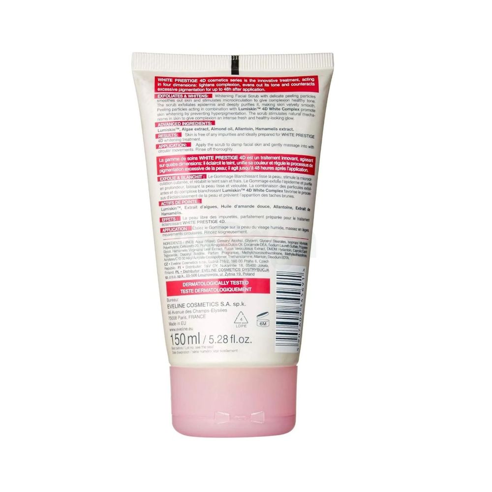 Eveline Cosmetics White Prestige 4D Whitening Facial Scrub  