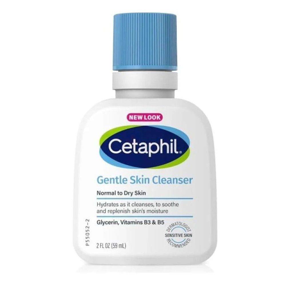 Cetaphil Gentle Skin Cleanser for Normal to Dry Skin with Glycerin, Vitamin B3 & B5 59ml  