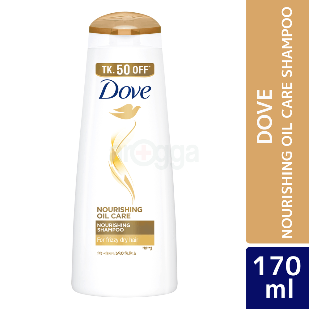 Dove Shampoo Nourishing Oil Care 170ml (Tk 50 Off)  