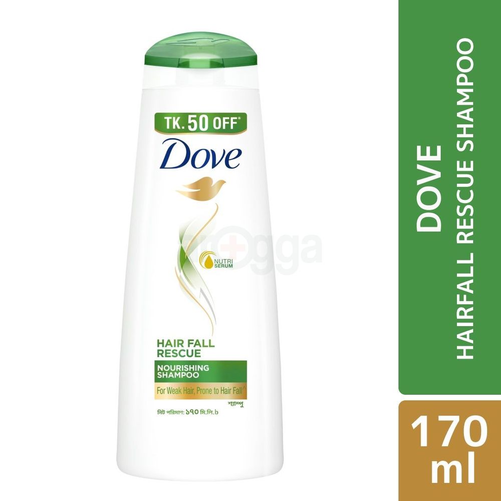 Dove Shampoo Hairfall Rescue 170ml (Tk 50 Off)  