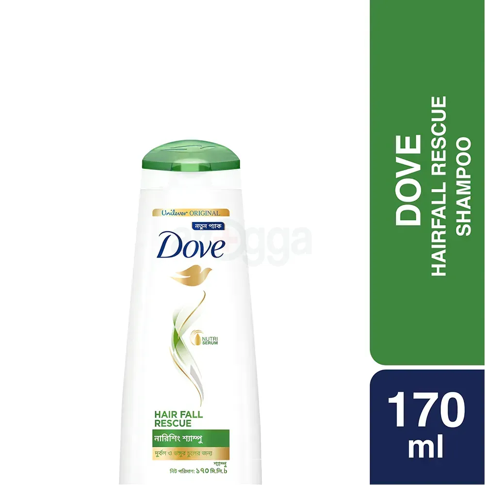 Dove Shampoo Hairfall Rescue 170ml (Tk 50 Off)  