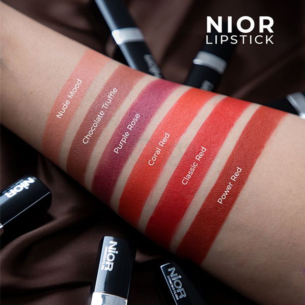 Nior Lipstick Classic Red 4.2gm  