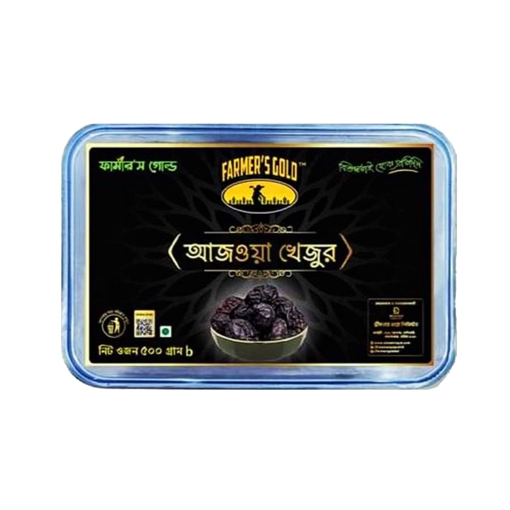 Farmer's Gold Ajwa Dates (আজওয়া খেজুর) 500g  