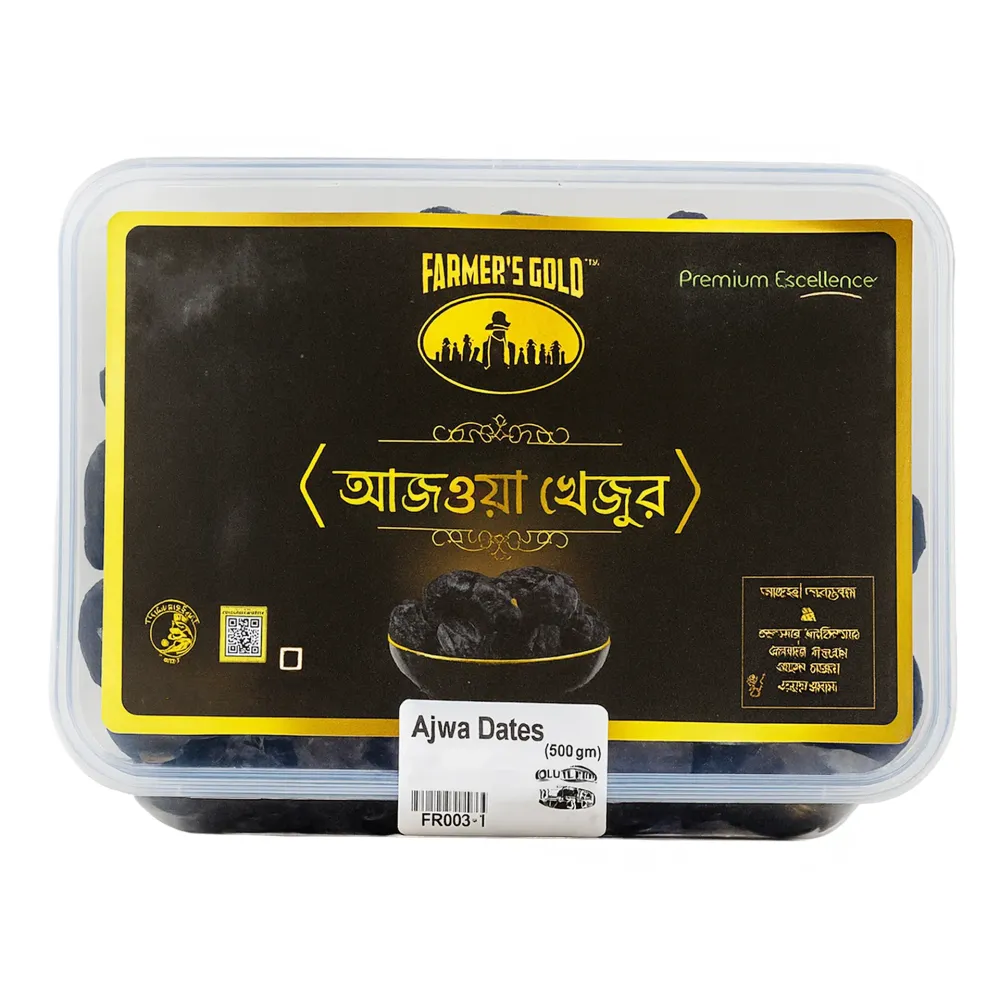 Farmer's Gold Ajwa Dates (আজওয়া খেজুর) 500g  