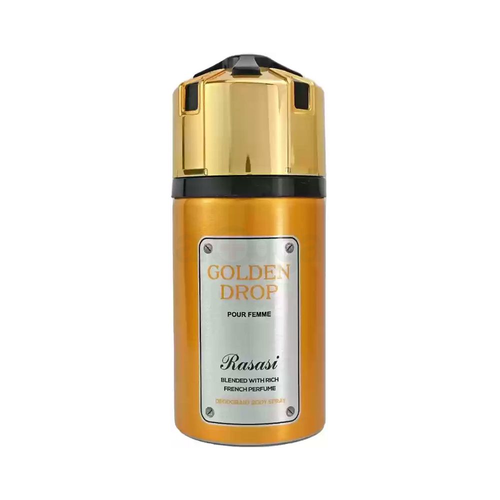 Rasasi Golden Drop Deodorant Body Spray for Women  