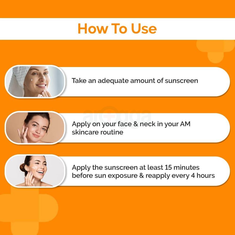 The Derma Co 1% Hyaluronic Sunscreen SPF50 PA++++ Aqua Gel for Broad Spectrum & Blue Light Protection  