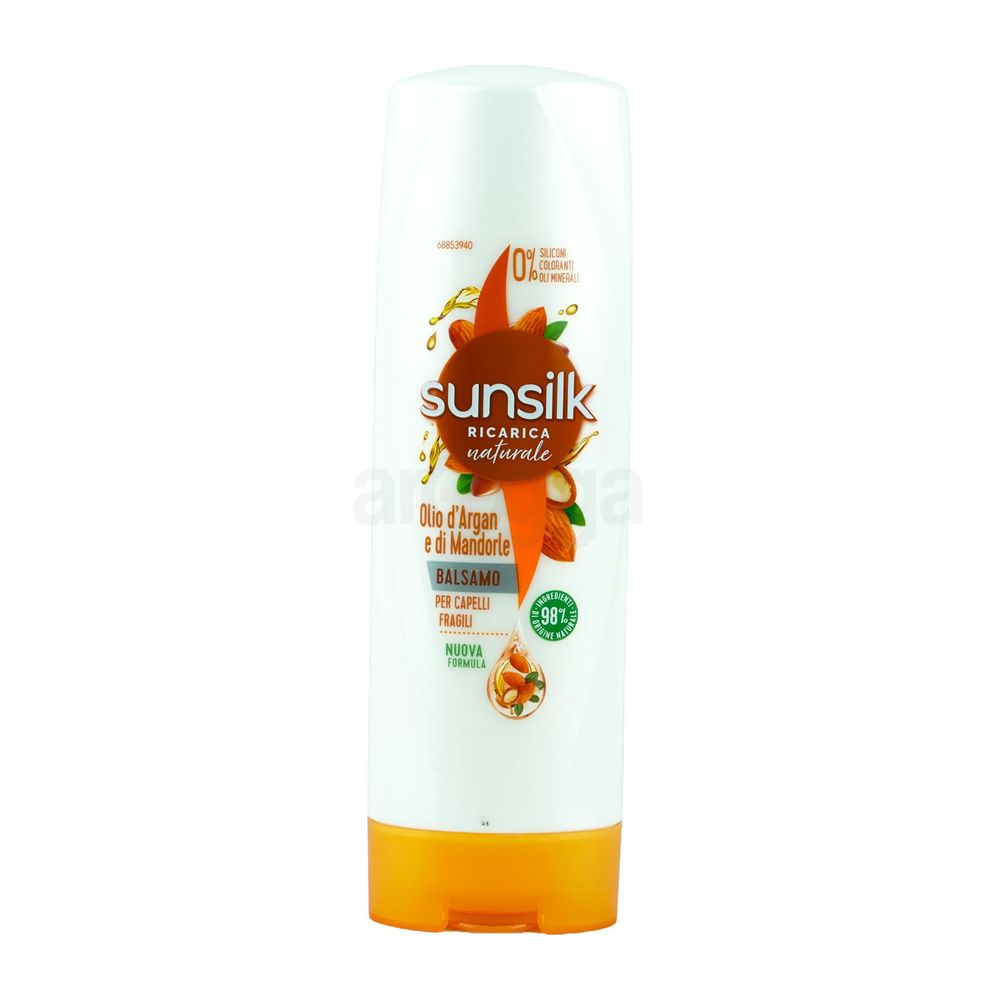 Sunsilk Natural Recharge Conditioner with Argan and Almond Oil for Fragile Hair  