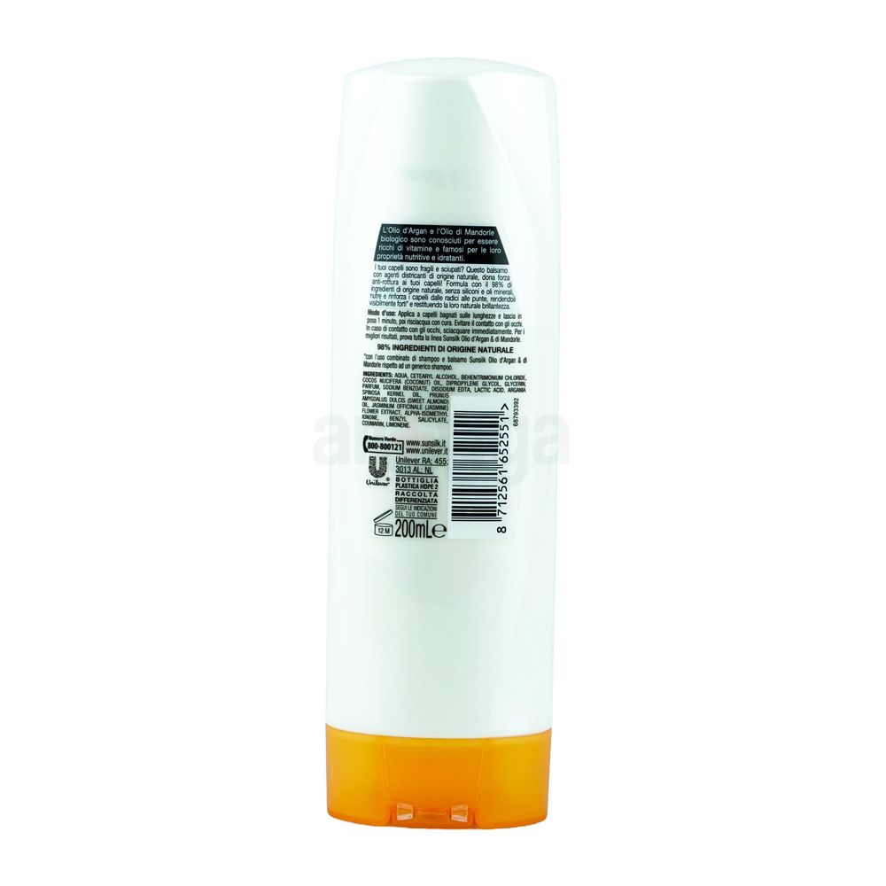 Sunsilk Natural Recharge Conditioner with Argan and Almond Oil for Fragile Hair  