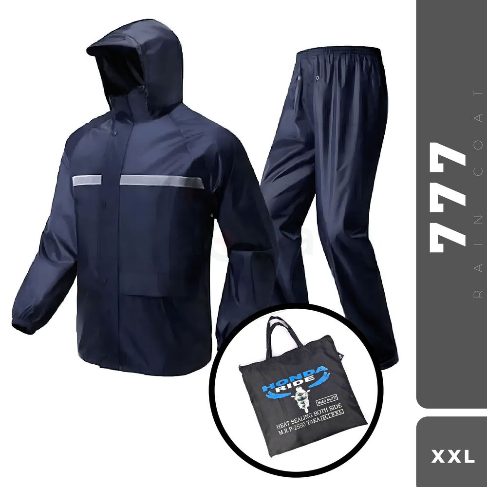 Rain Coat Honda Ride Heat Sealing Both Side XXL (Code : 777)  
