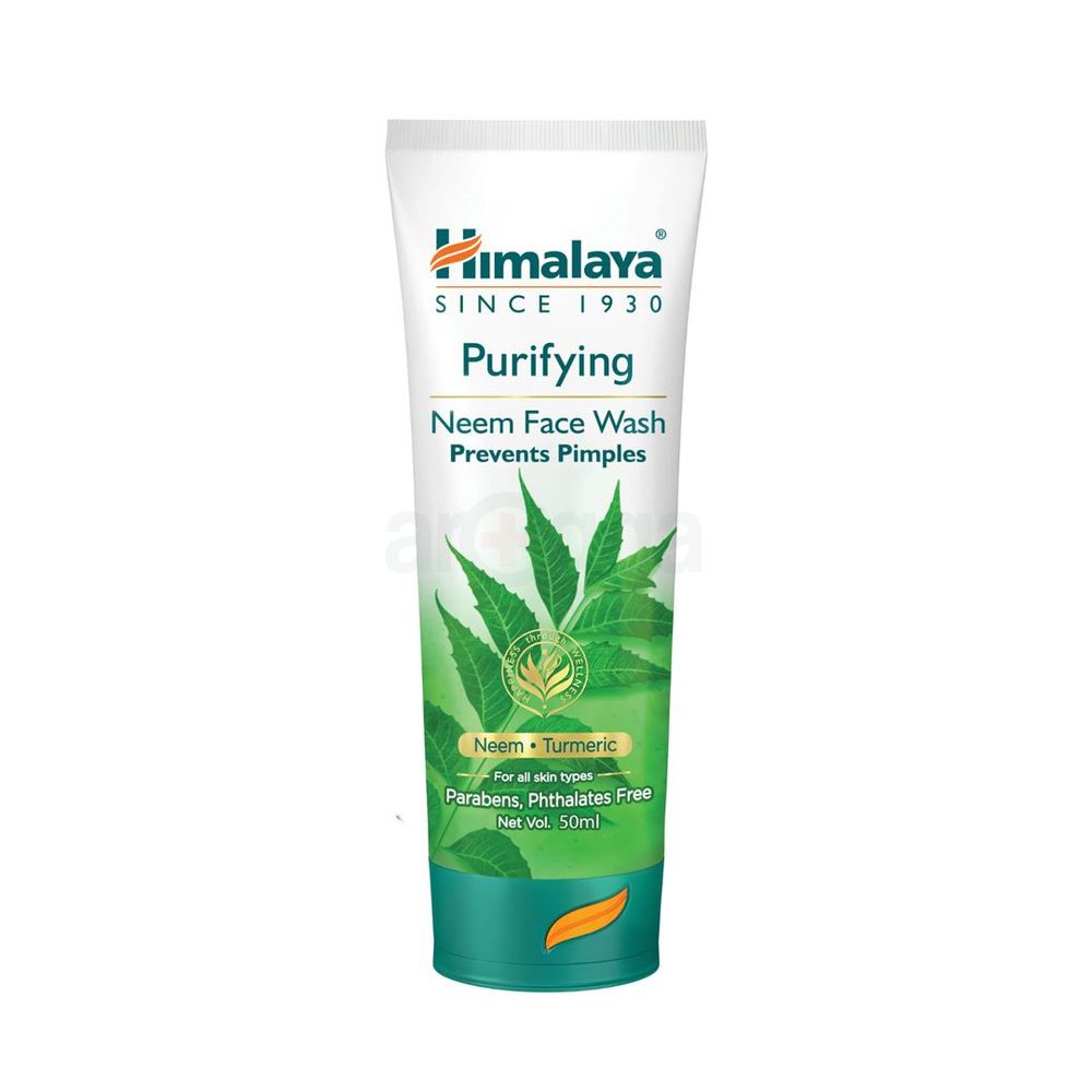 Himalaya Purifying Neem Face Wash With Neem & Turmeric For All Skin Types 50ml  