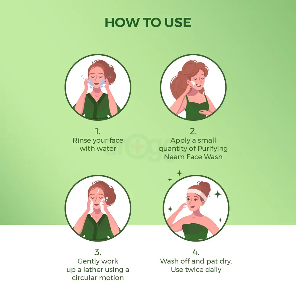 Himalaya Purifying Neem Face Wash with Neem & Turmeric for All Skin Types  