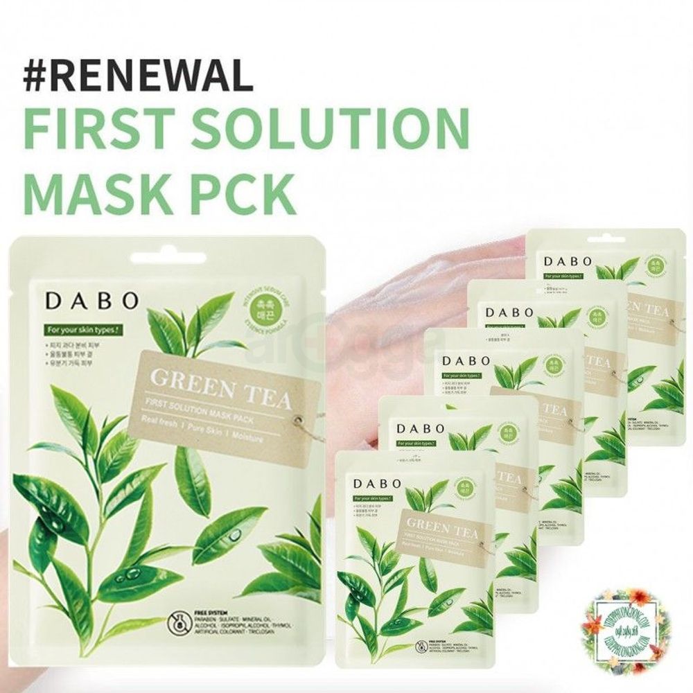 Dabo First Solution Sheet Mask - Green Tea  