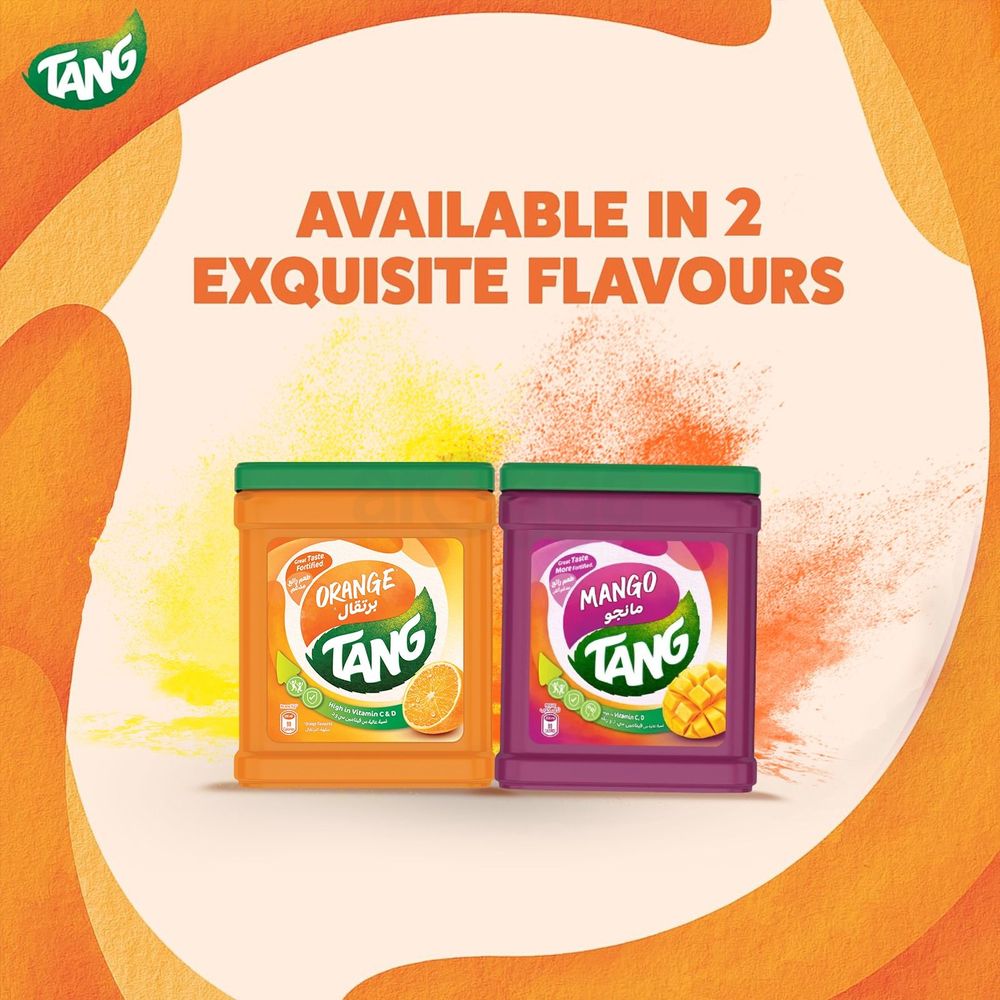 Tang Orange Flavoured Instant Drink Powder 2kg Jar	  