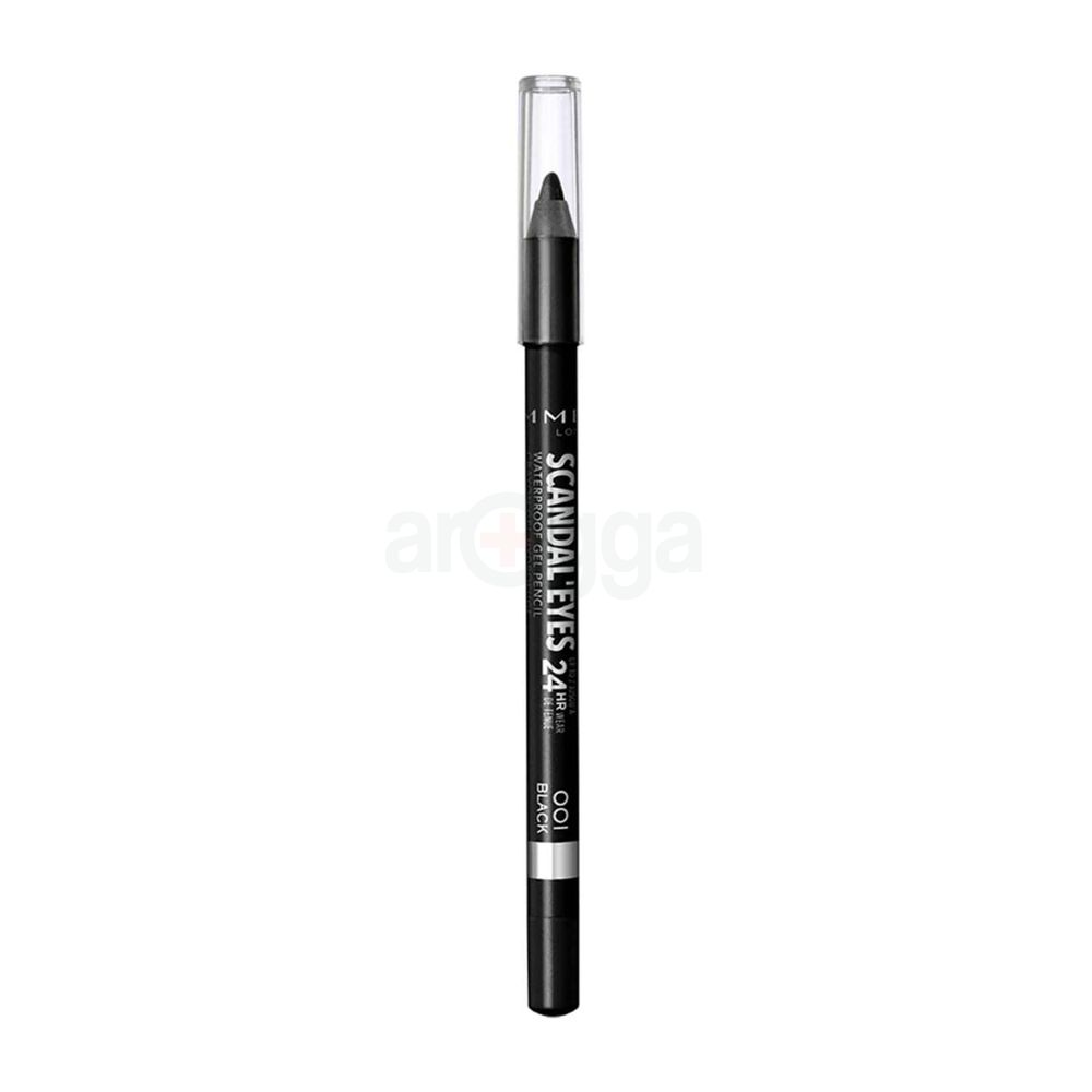 Rimmel Scandal Eyes Waterproof Kohl Kajal - 001 Black  