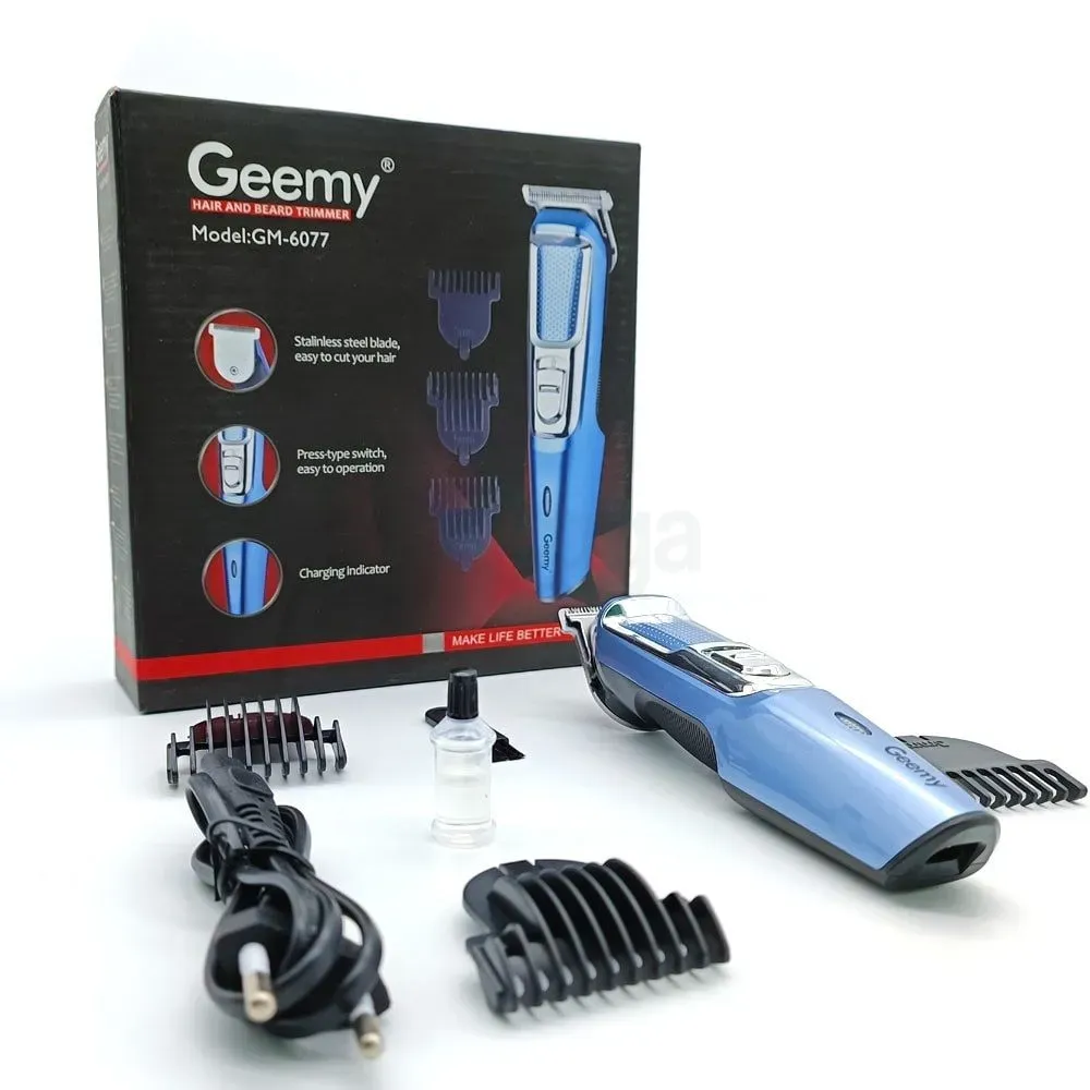 Geemy GM-6077 Professional Hair & Beard Trimmer for Men  