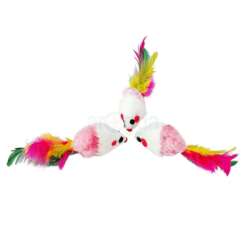 Cat Toy Colorful Mouse   
