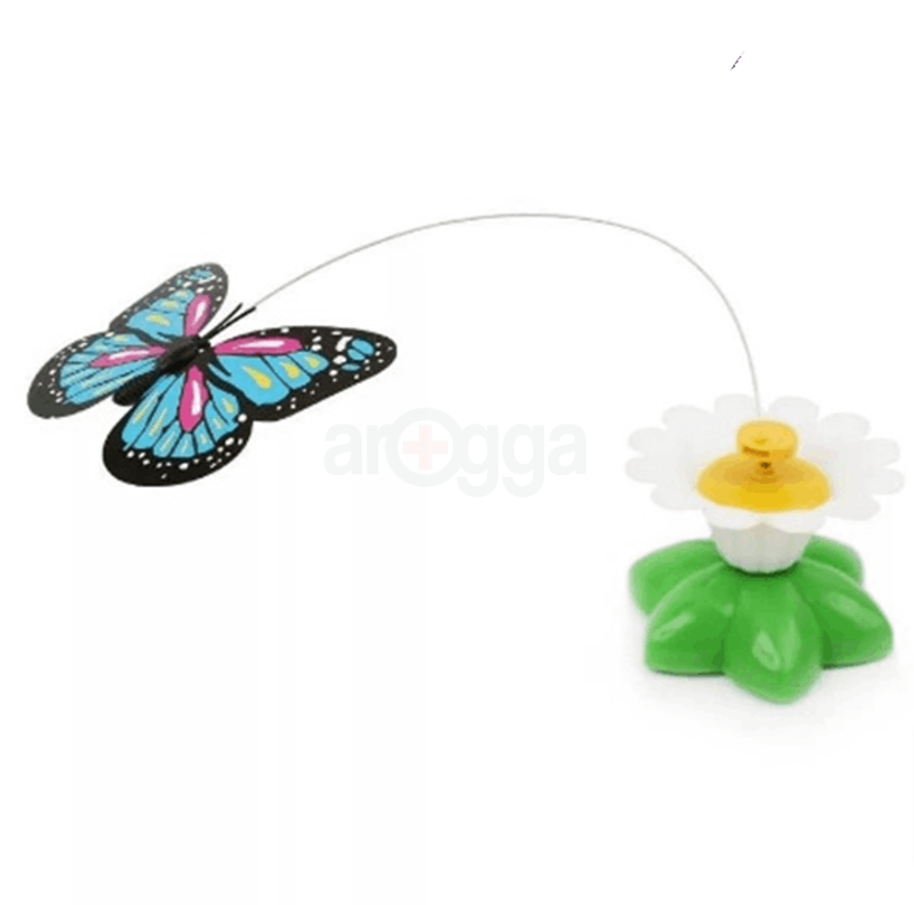 Electric Rotating Cat Colorful Butterfly Toy  